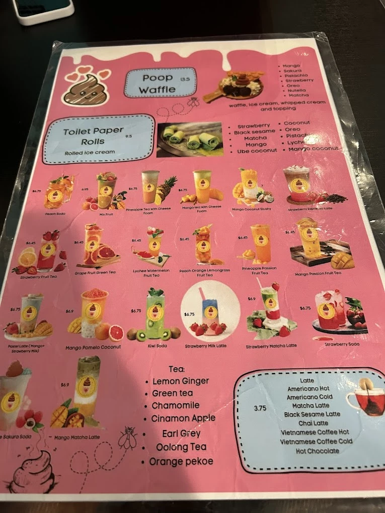 Poop Café menu 12