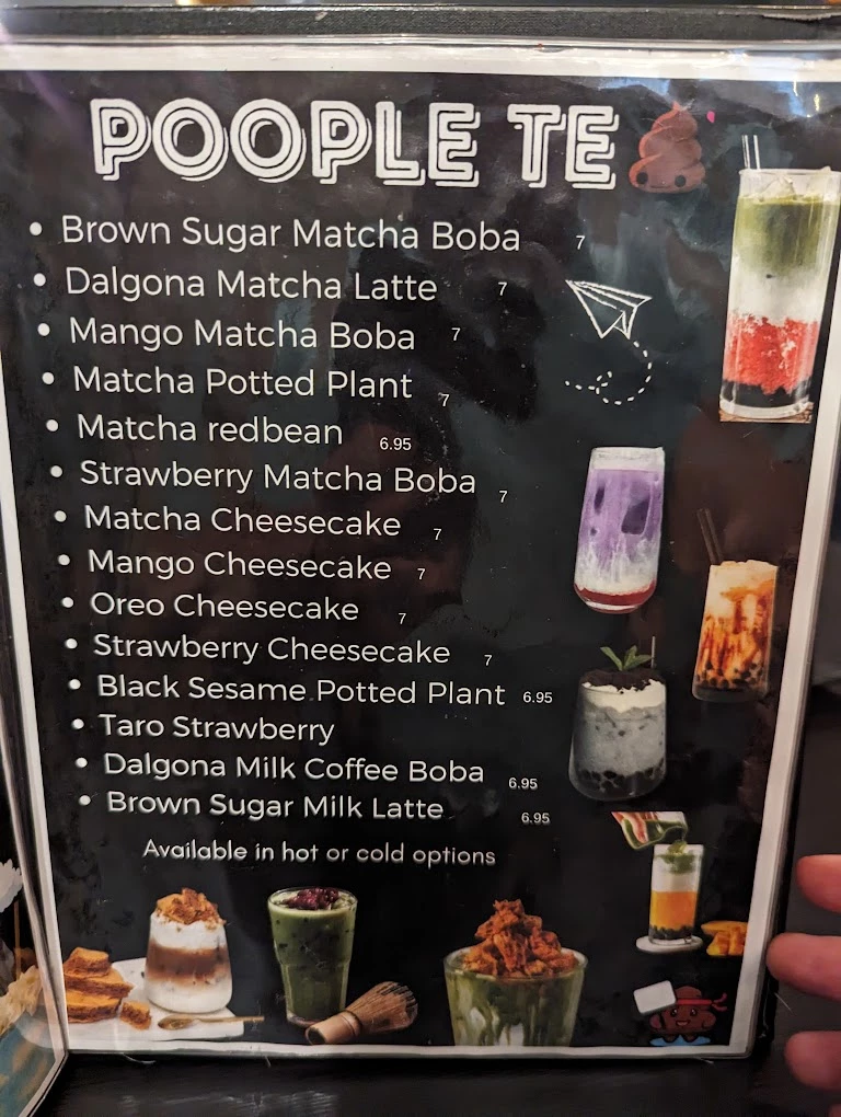 Poop Café menu 6