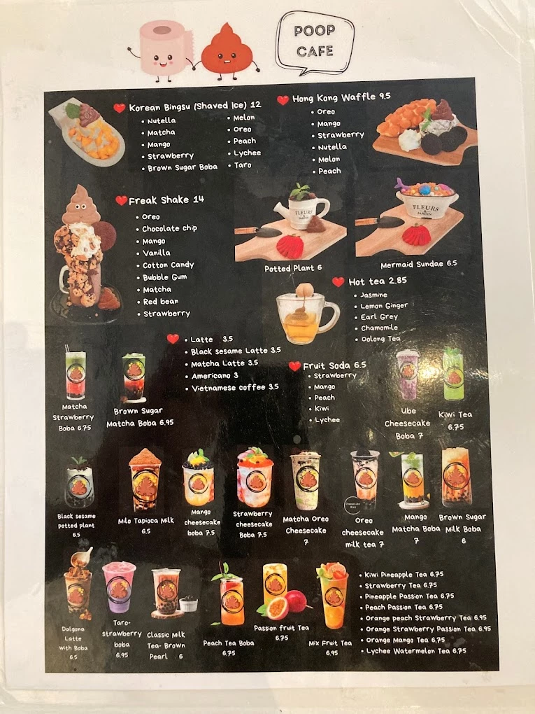 Poop Café menu 5
